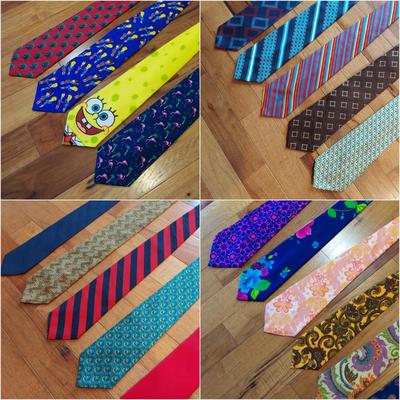Silk Ties by Calvin Klein, Brooks Brothers, Izod and more (PB-BBL)