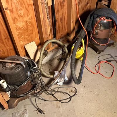 Garage wall & workbench of stuff