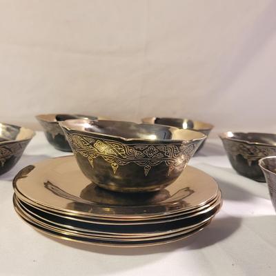 Thai Brass Plates and Bowls (LR-CE)