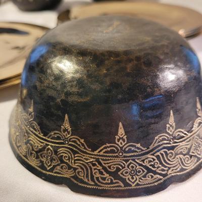Thai Brass Plates and Bowls (LR-CE)