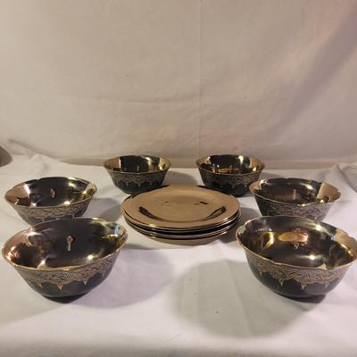 Thai Brass Plates and Bowls (LR-CE)