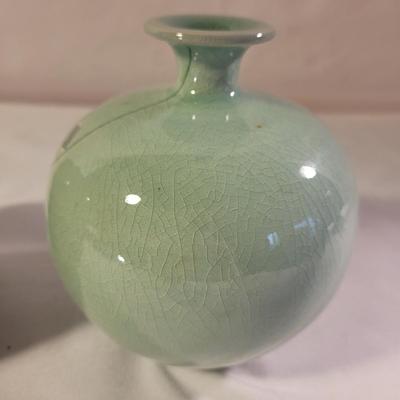 Two Small Asian Celadon Vases (LR-CE)