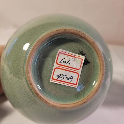 Two Small Asian Celadon Vases (LR-CE)