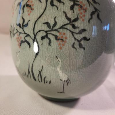 Two Small Asian Celadon Vases (LR-CE)