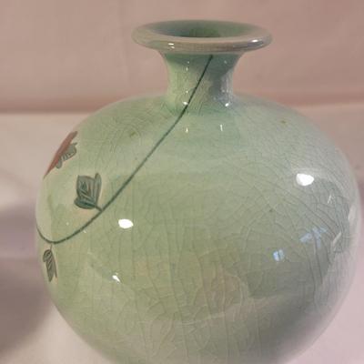 Two Small Asian Celadon Vases (LR-CE)