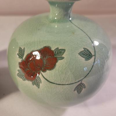 Two Small Asian Celadon Vases (LR-CE)