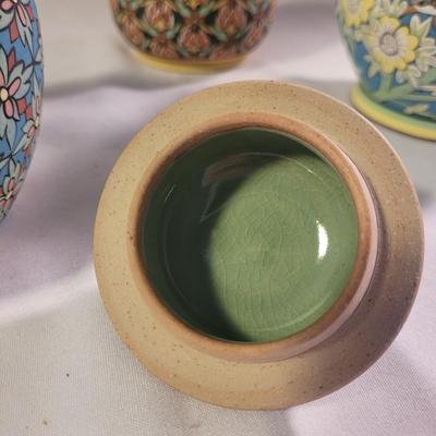 Baan Celedon Jars and Vase (LR-CE)