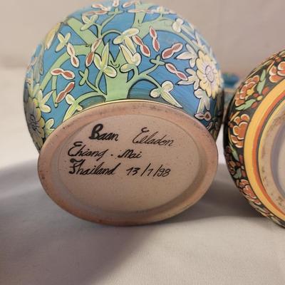 Baan Celedon Jars and Vase (LR-CE)