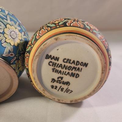 Baan Celedon Jars and Vase (LR-CE)