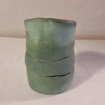 Artist Stamped Ceramic Vase (LR-CE)