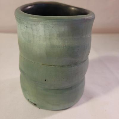 Artist Stamped Ceramic Vase (LR-CE)