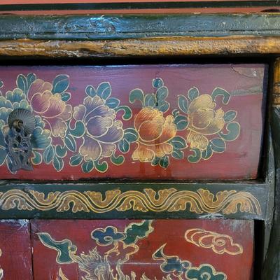 Asian Style Painted Cabinet (LR-CE)