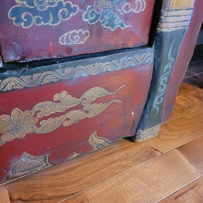 Asian Style Painted Cabinet (LR-CE)