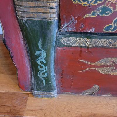 Asian Style Painted Cabinet (LR-CE)