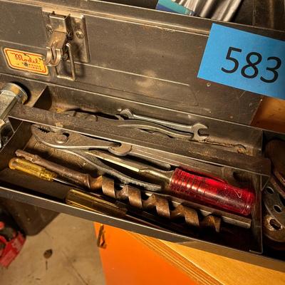 Antique Tool box w/ stuff!