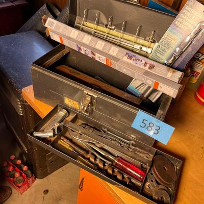 Antique Tool box w/ stuff!