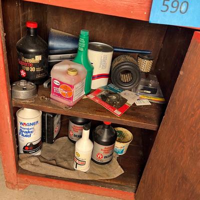 Cabinet full of stuff
