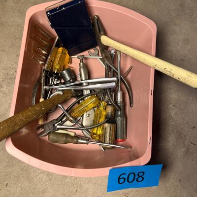 Bin of tools