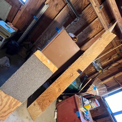 Wood wheel chair ramp