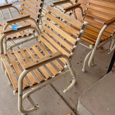 4 rocking patio chairs