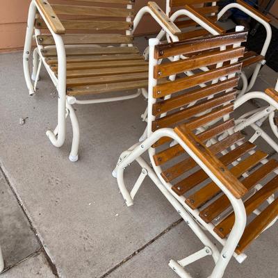 4 rocking patio chairs