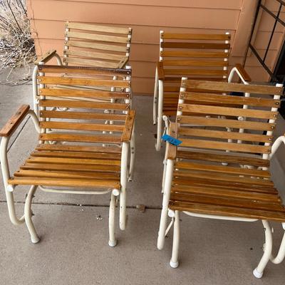 4 rocking patio chairs