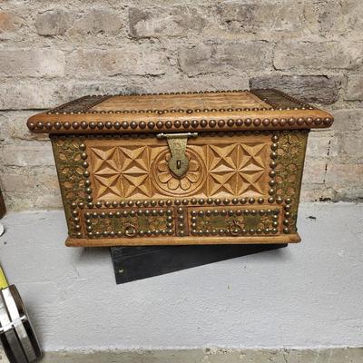 Carved chest/box