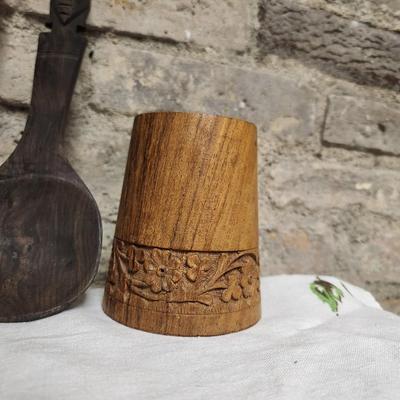 Carved wood pieces