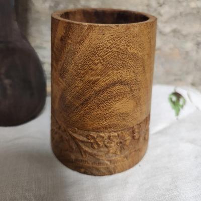 Carved wood pieces