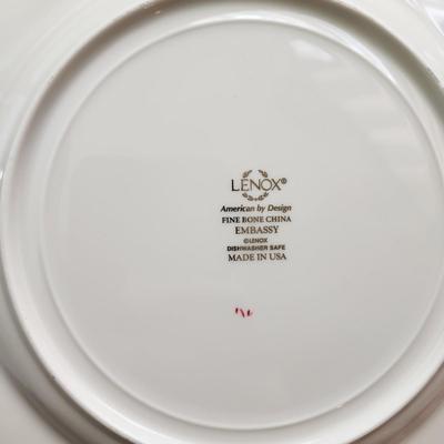 24 Lenox fine Bone China Embassy Plates Red Gold