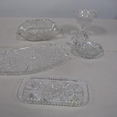 Vintage Cut Glass Serving Pieces