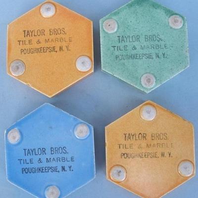 Set of 4 Pottery Ashtrays by Taylor Bros