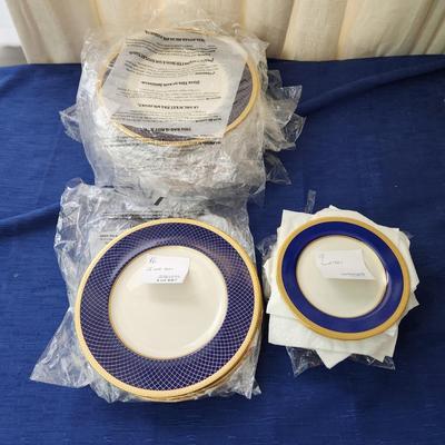 25 Lenox Fine Bone China Independence Blue Gold Ivory