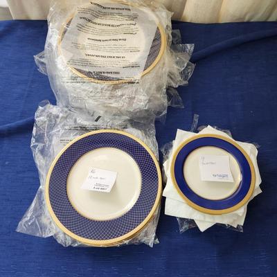 25 Lenox Fine Bone China Independence Blue Gold Ivory