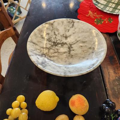 Vintage Alabaster fruit and bowl