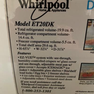 Whirlpool Refrigerator with freezer