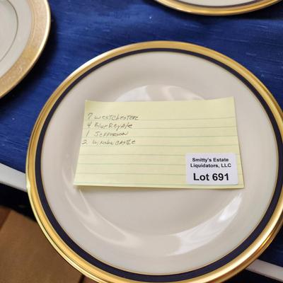 lot of 14 Misc. Lenox China Plates & cups