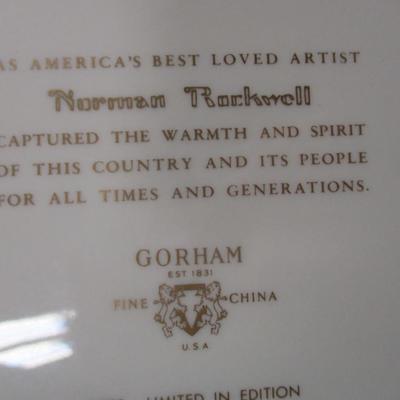 Norman Rockwell Gorham Framed Plates