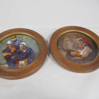 Norman Rockwell Framed Plates