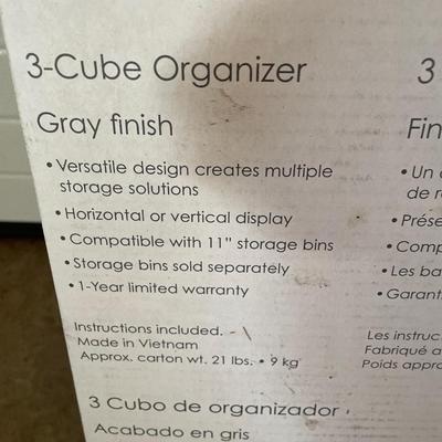 3 cube organizer new in box