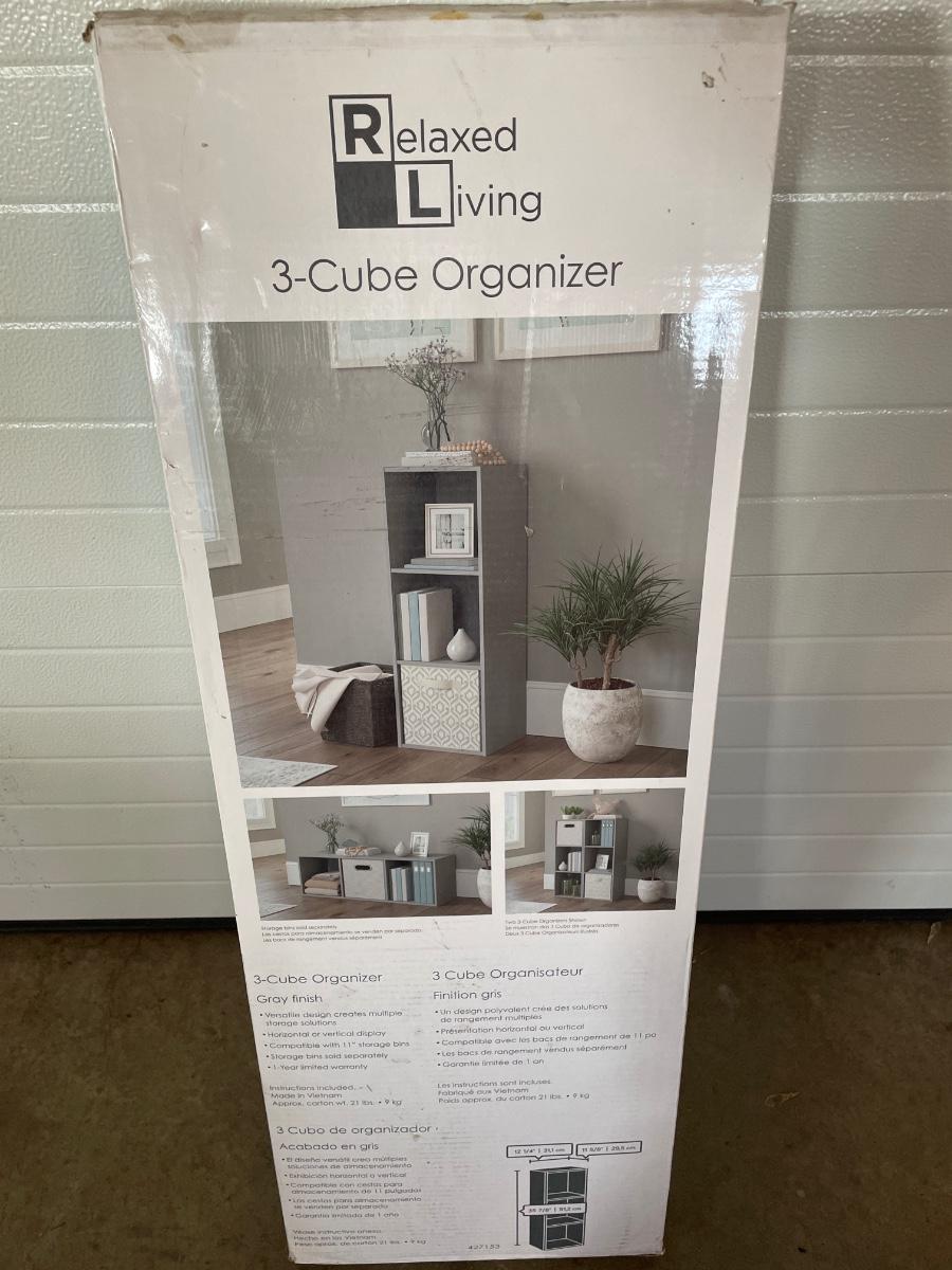 3 cube organizer new in box