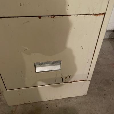 Vintage steel filing cabinet no keys