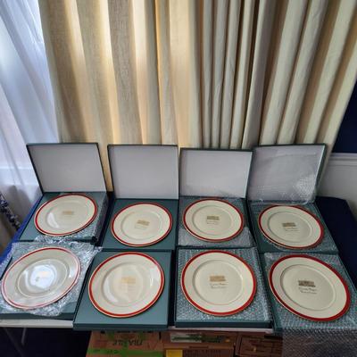 Set 0f 8 Lenox China Plates Ronald Nancy Reagan Inauguration January 20 1981