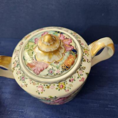 Mottahedeh Portugal Tobacco Leaf Creamer Sugar bowl Vista Alegre
