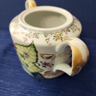 Mottahedeh Portugal Tobacco Leaf Creamer Sugar bowl Vista Alegre