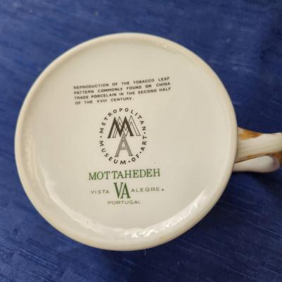 Mottahedeh Portugal Tobacco Leaf Creamer Sugar bowl Vista Alegre