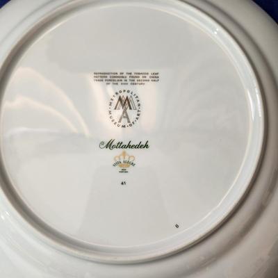 2 Mottahedeh Portugal Tobacco Leaf Tea Plates 10 3/4" Vista Alegre