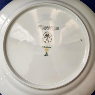 2 Mottahedeh Portugal Tobacco Leaf Tea Plates 10 3/4" Vista Alegre