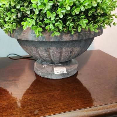 Pair Artificial Boxwood plants in pots indoor outdoor patio Decor