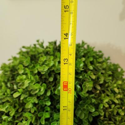 Pair Artificial Boxwood plants in pots indoor outdoor patio Decor